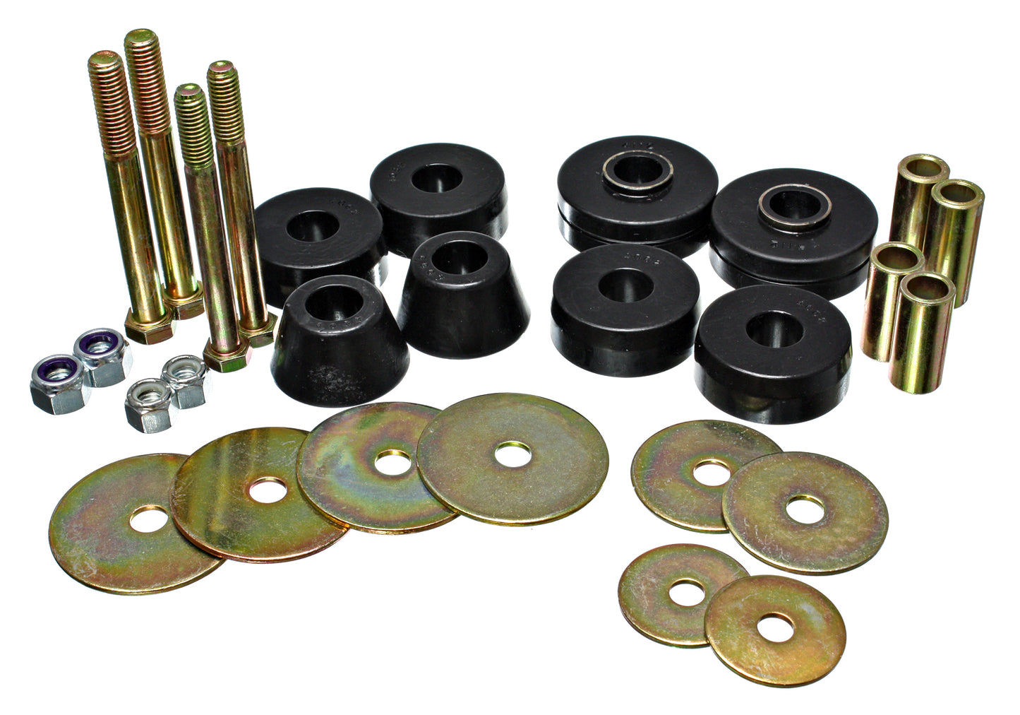 Body Cab Mount Set; Black; Performance Polyurethane; by Energy Suspension