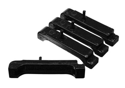 Radiator Isolator Pad Set; Black; Big Block 4 Row; by Energy Suspension