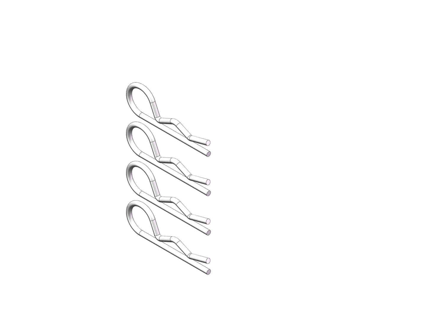 Cotter/ Spring Clip For Use With Husky Fifth Wheel Rail Pins Pack Of 4 by Husky Towing