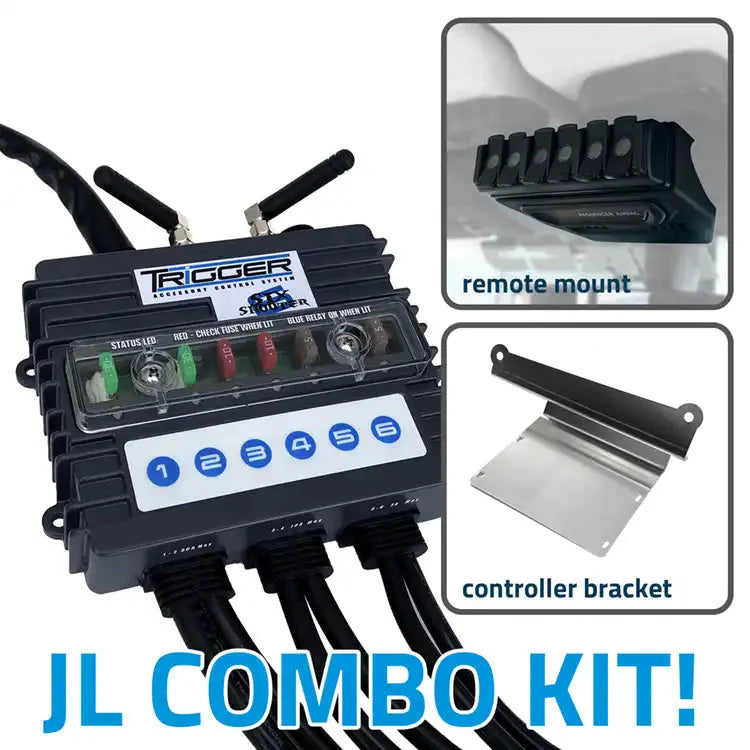 TRIGGER 6 SHOOTER Controller Jeep JL-JT Combo Kit by ORACLE Lighting