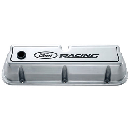 Ford Racing Logo Die-Cast Valve Covers Polished by Ford Performance Parts