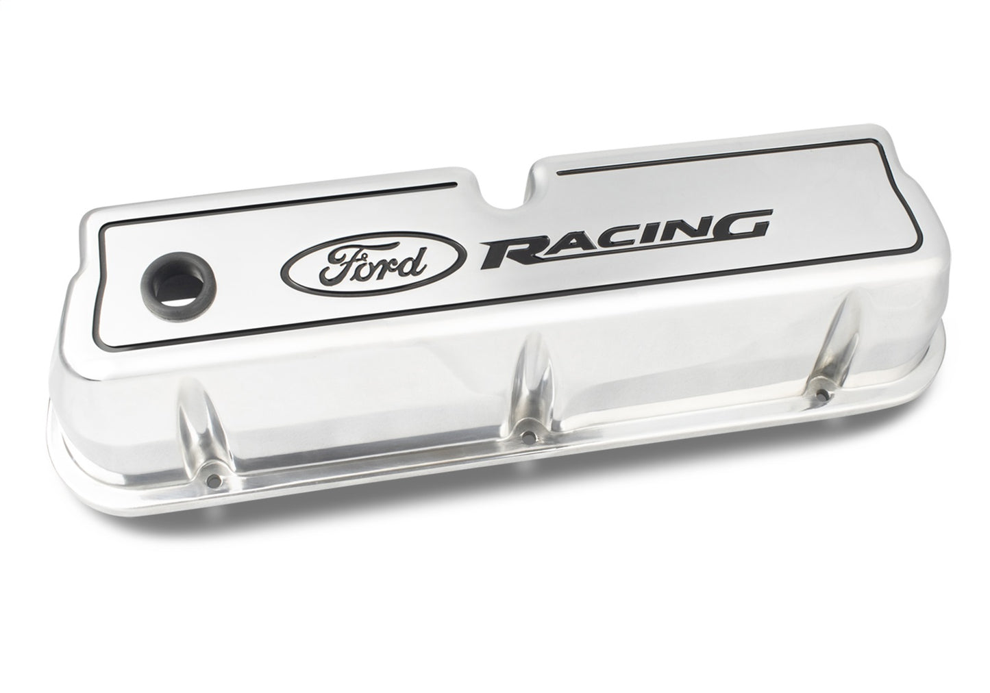 Ford Racing Logo Die-Cast Valve Covers Polished by Ford Performance Parts