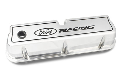 Ford Racing Logo Die-Cast Valve Covers Polished by Ford Performance Parts