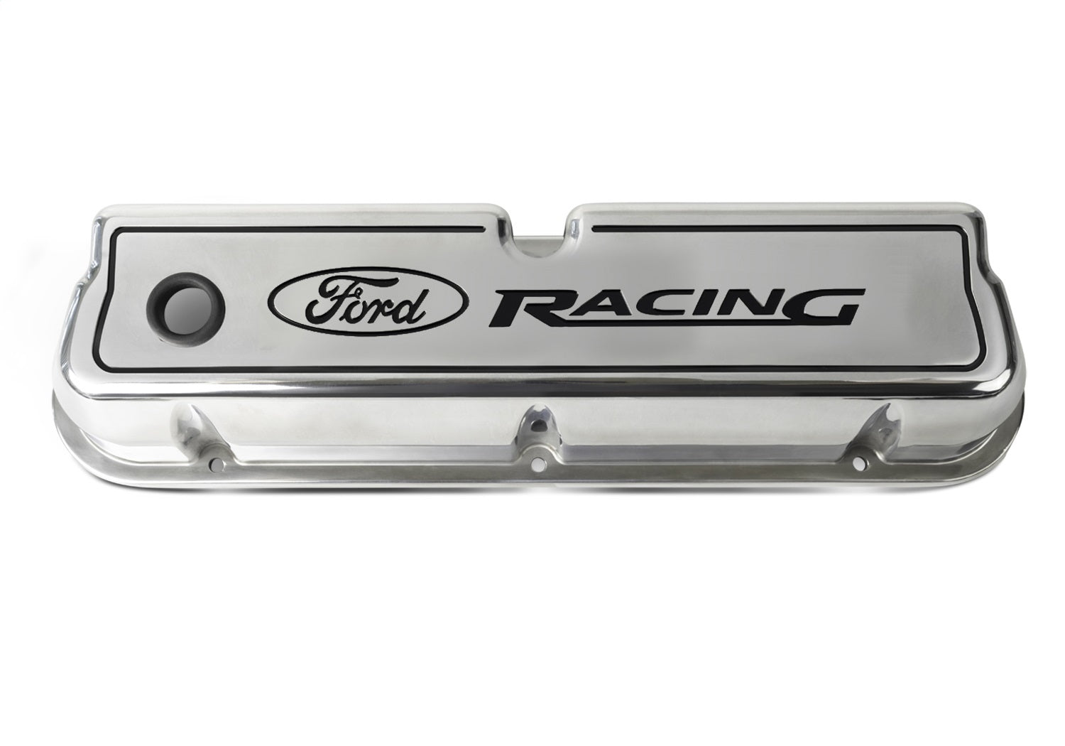 Ford Racing Logo Die-Cast Valve Covers Polished by Ford Performance Parts