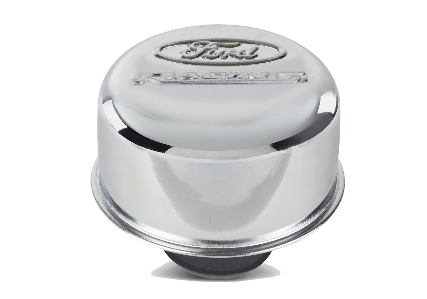 Ford Racing Logo Air Breather Cap: Push-In Type Chrome by Ford Performance Parts