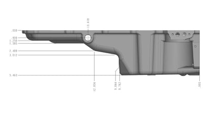 Holley GM LS Swap Oil Pan - Most Front Clearance by Holley