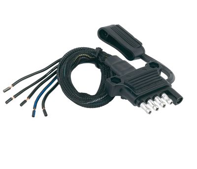 5 Way Flat 18" With HD Housings/Dust Cover/Nylon Wire Sleeve & Heat Shrink Tube by Husky Towing