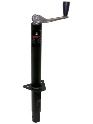 Man Top Wind Rnd A Frame Jack 2K Tong 2-1/4" Outside Dia Bolt-On or Weld-On Blak by Husky Towing