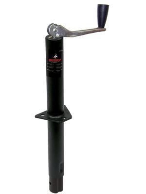 Man Top Wind Rnd A Frame Jack 5000 Tong 2-1/4" Dia Bolt-On or Weld-On Black by Husky Towing