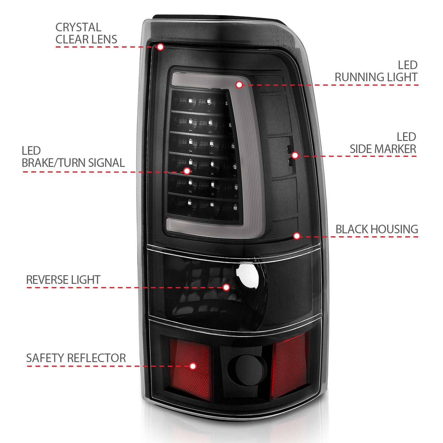 Tail Light Assembly by ANZO USA