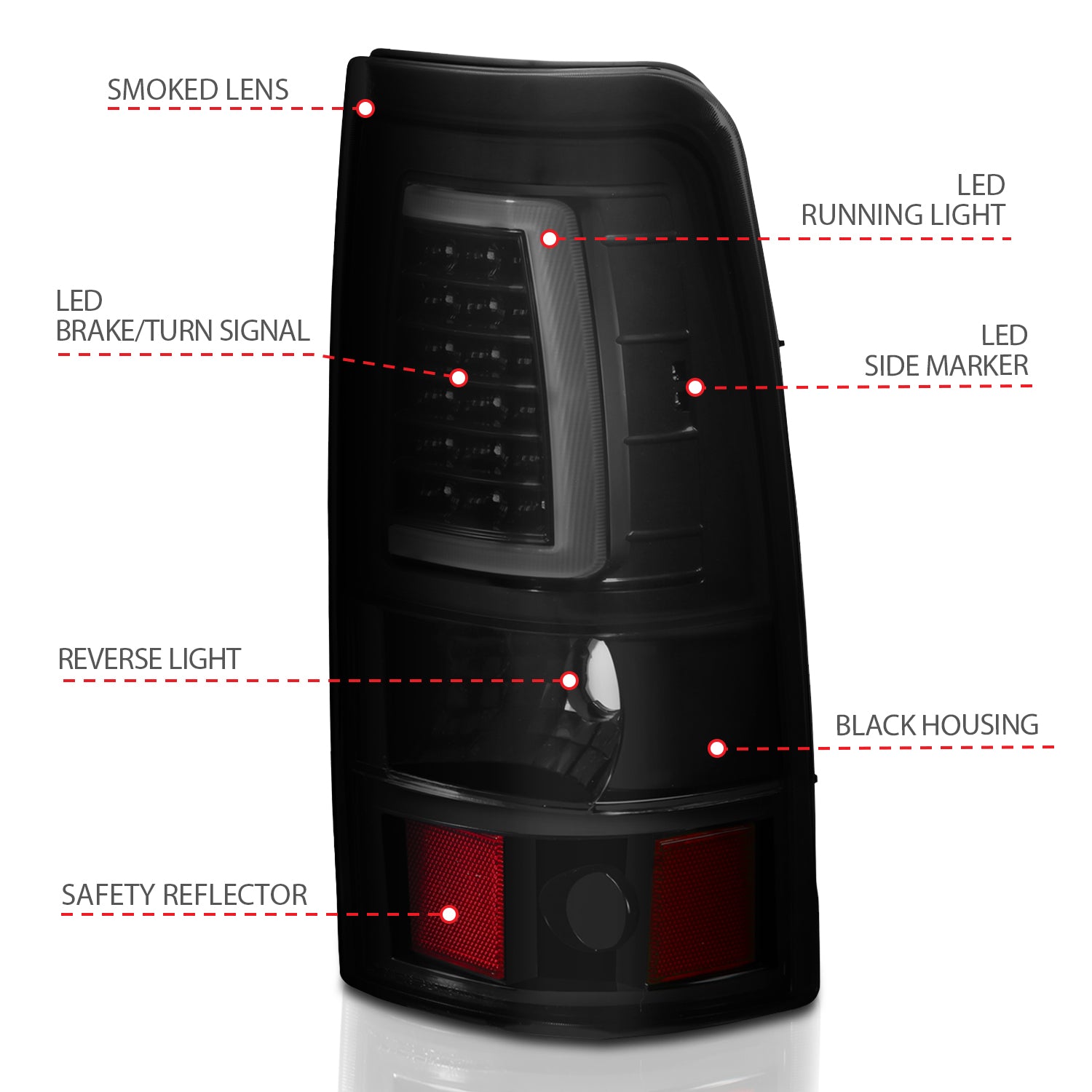 Tail Light Assembly by ANZO USA