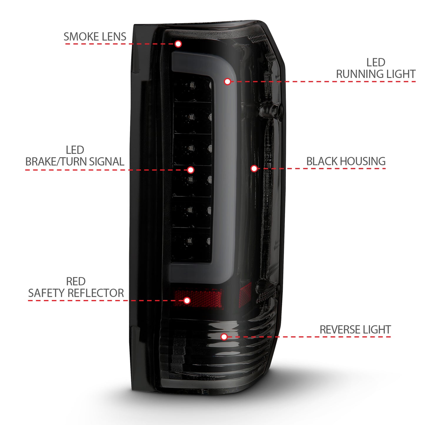 Tail Light Assembly by ANZO USA