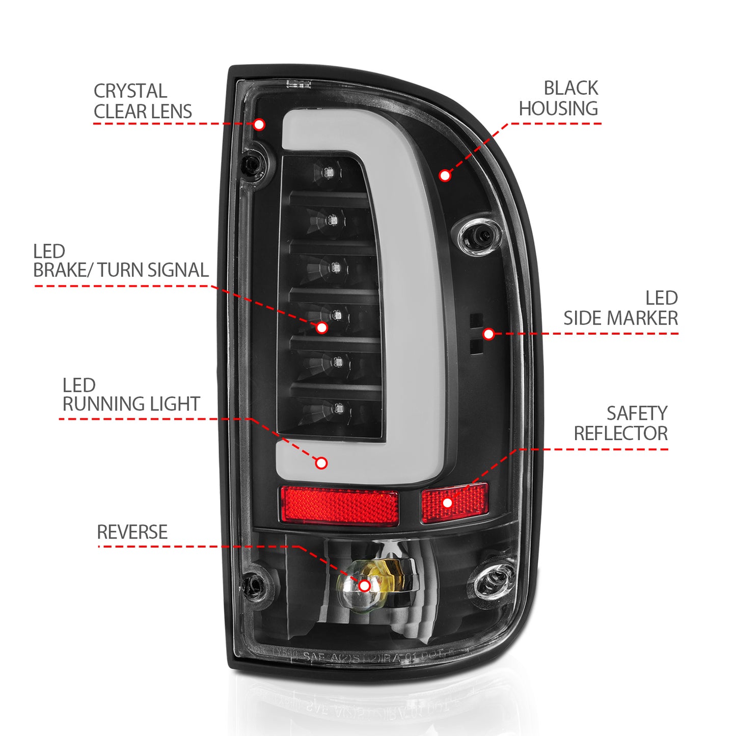 Tail Light Assembly by ANZO USA