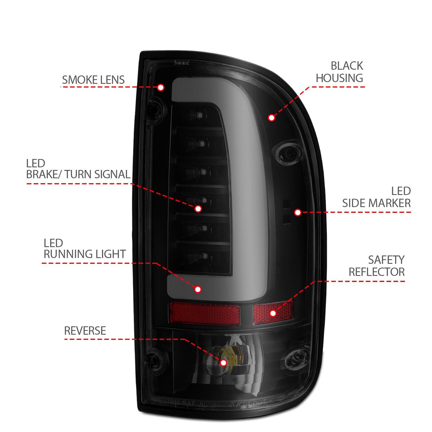 Tail Light Assembly by ANZO USA