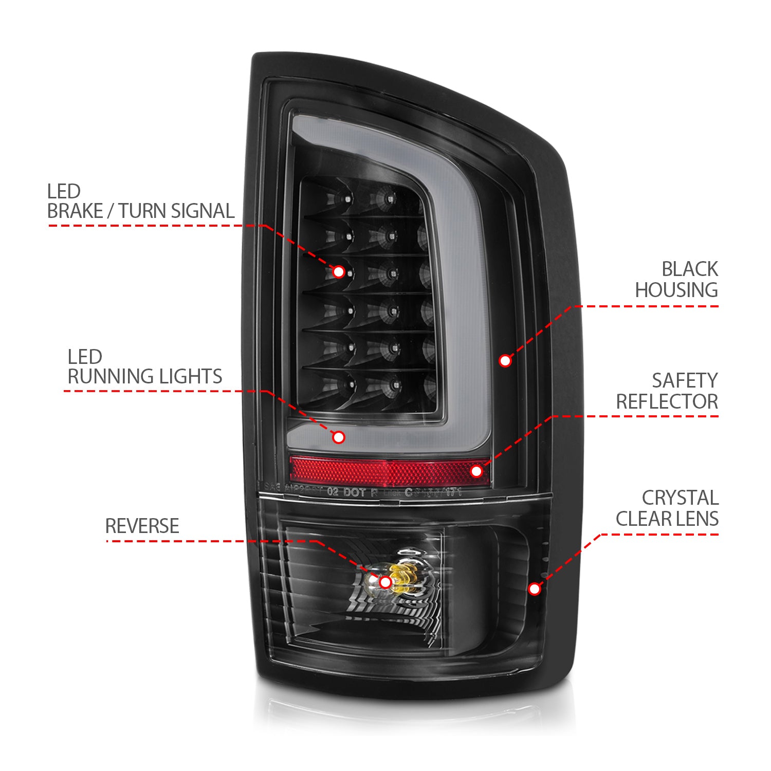 Tail Light Assembly by ANZO USA