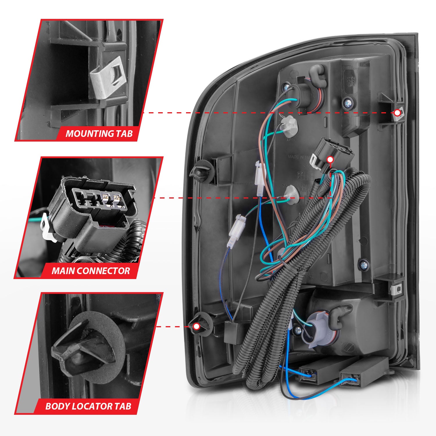 Tail Light Assembly by ANZO USA