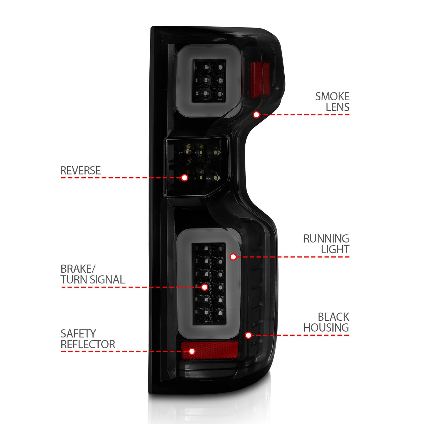 Tail Light Assembly by ANZO USA