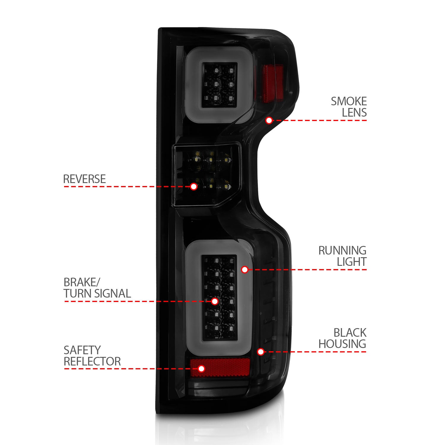 Tail Light Assembly by ANZO USA