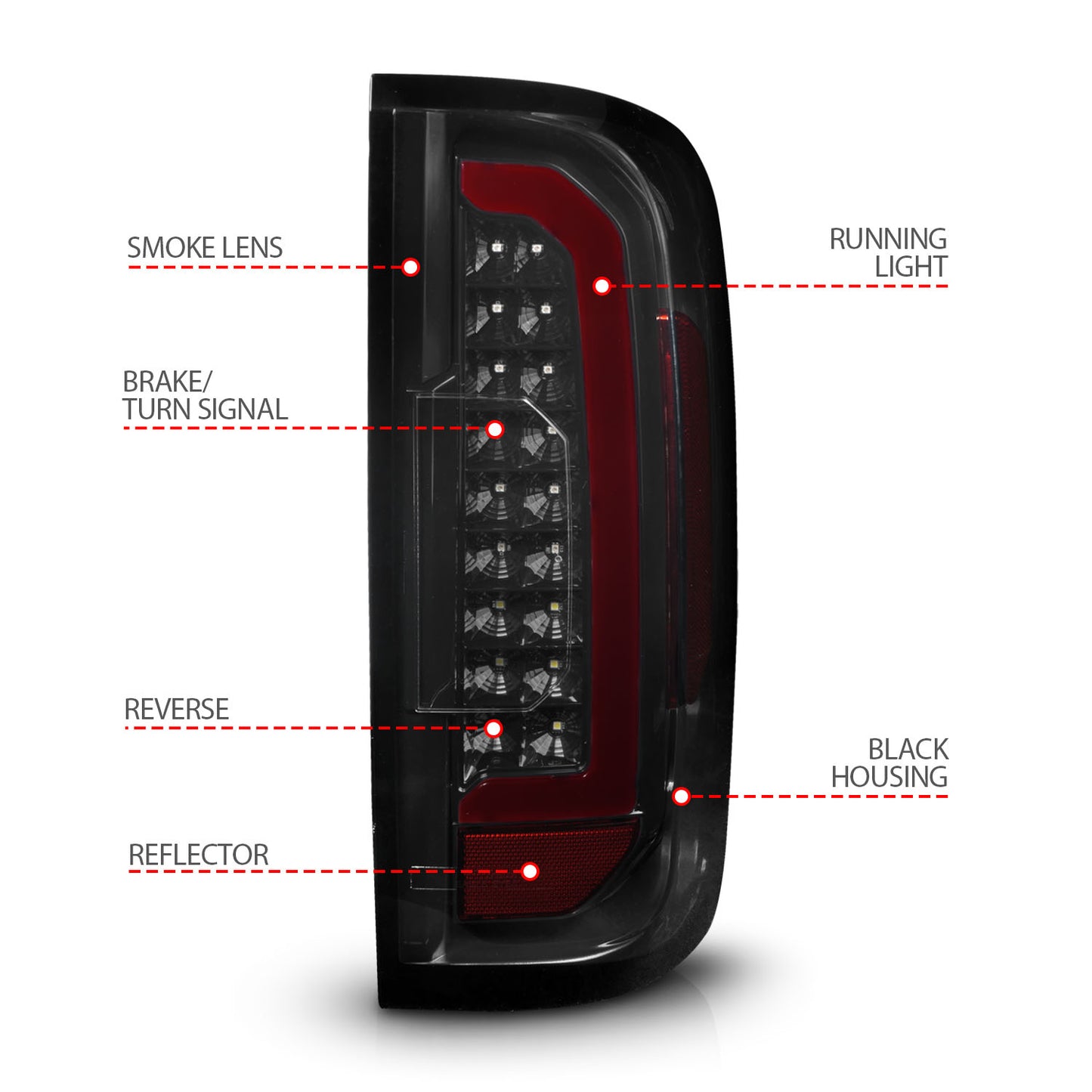 Tail Light Assembly by ANZO USA