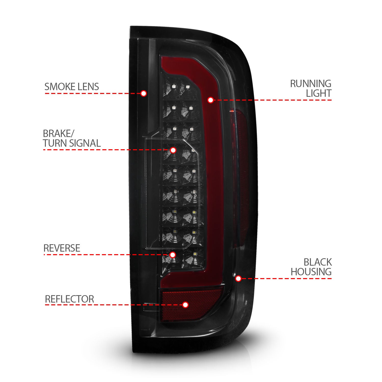Tail Light Assembly by ANZO USA