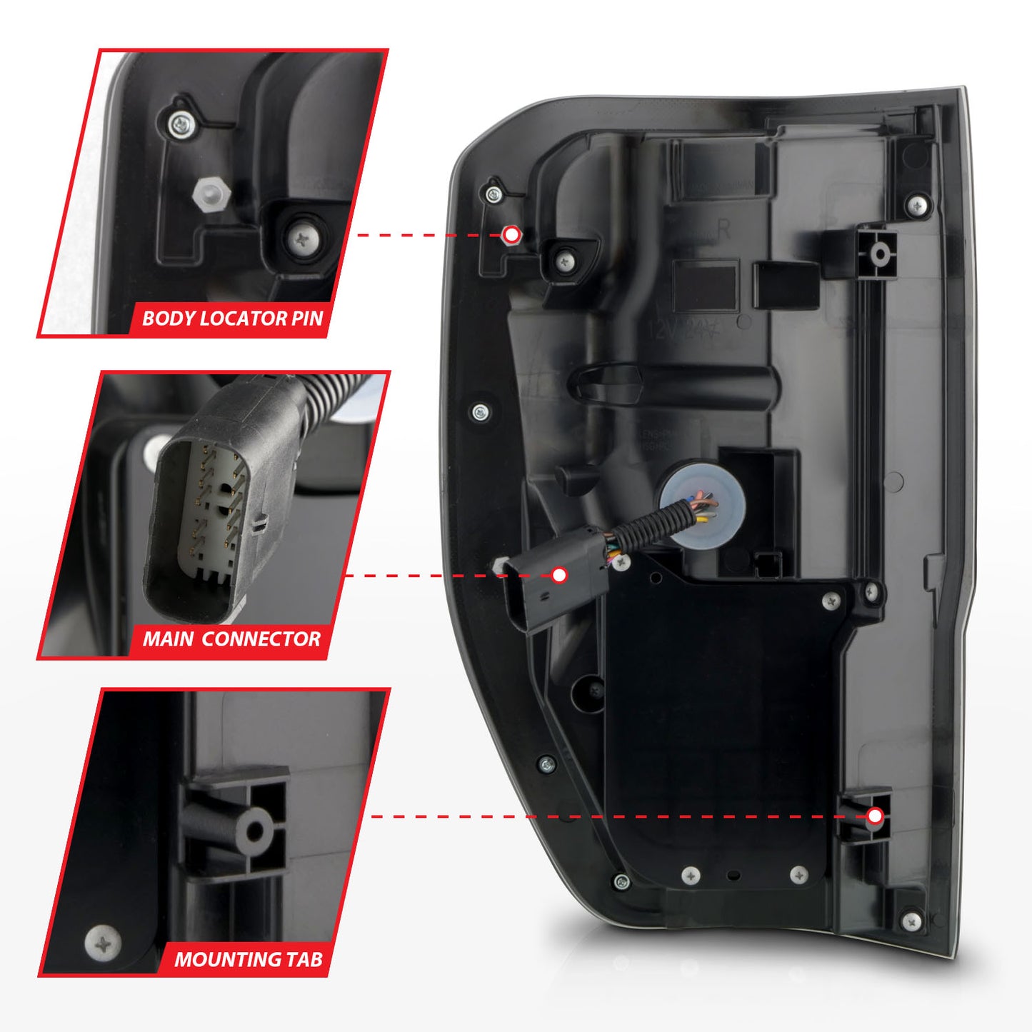 Tail Light Assembly by ANZO USA