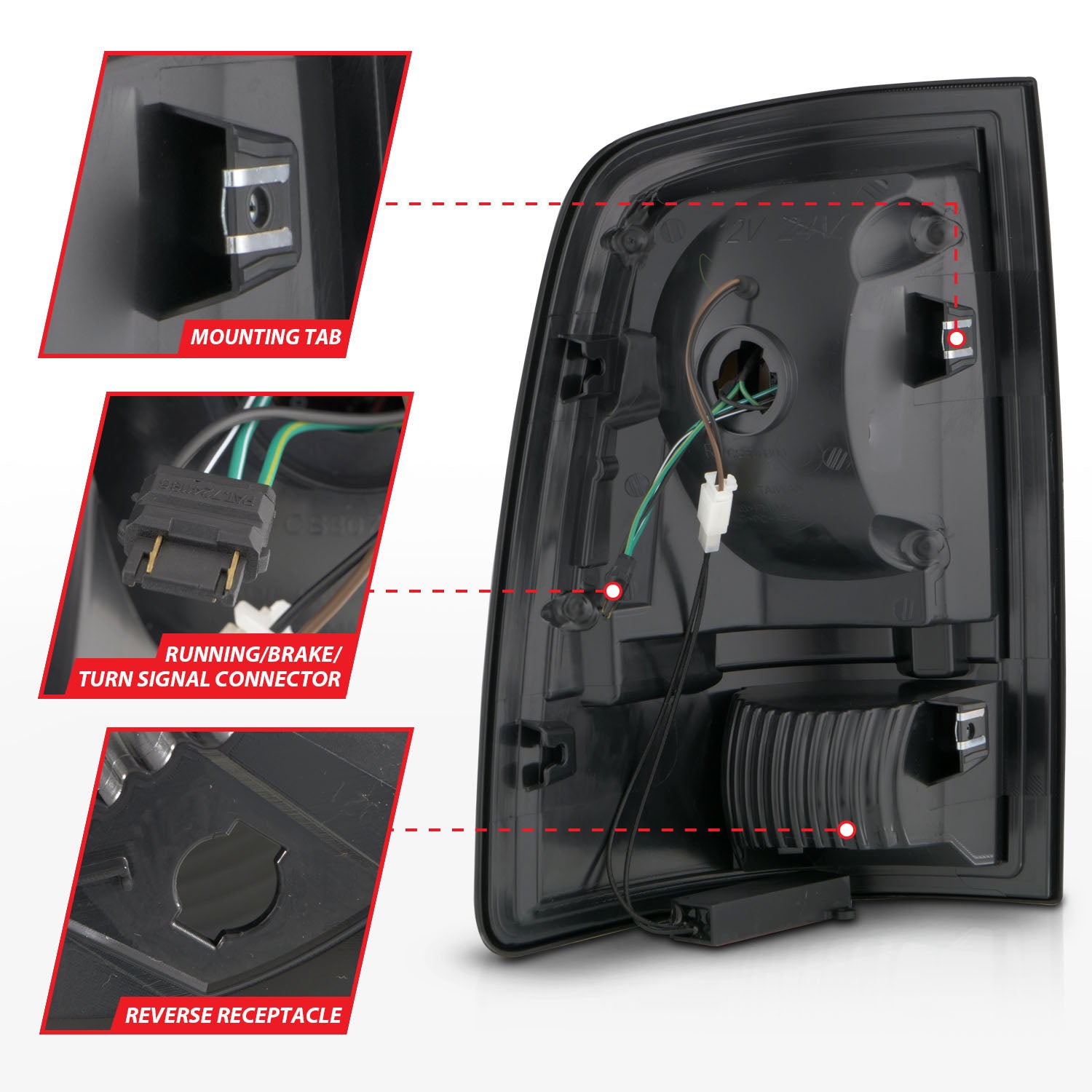 Tail Light Assembly by ANZO USA