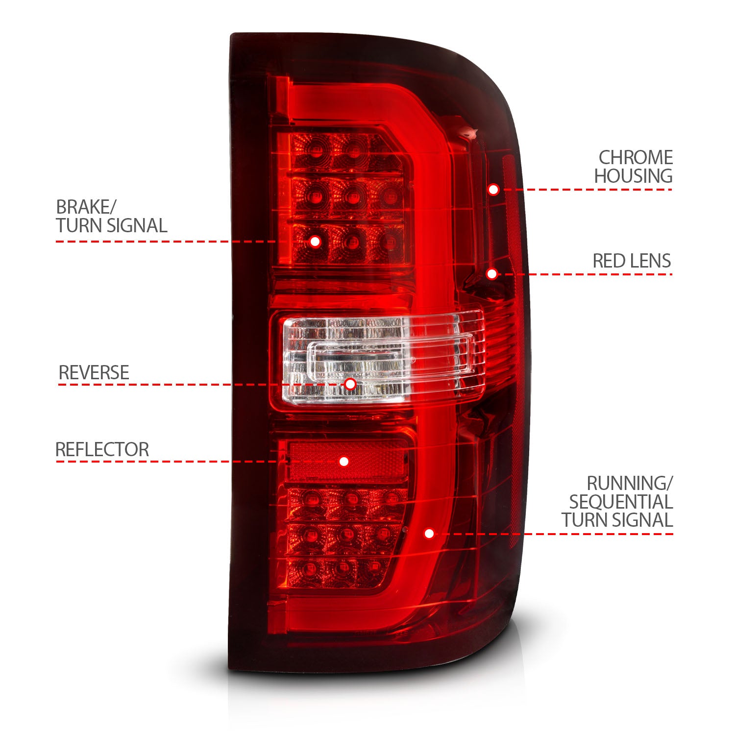 Tail Light Assembly by ANZO USA