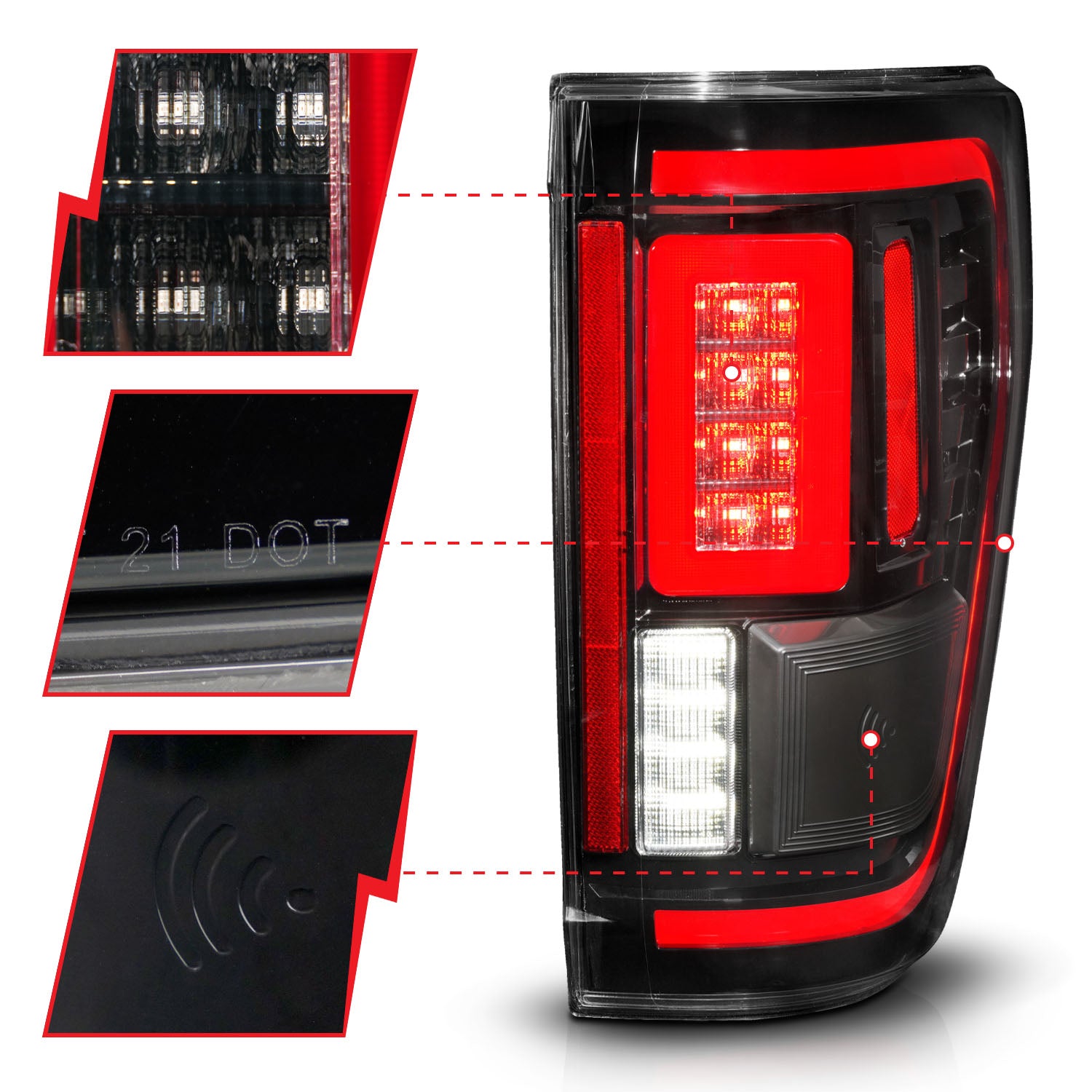 Tail Light Assembly by ANZO USA