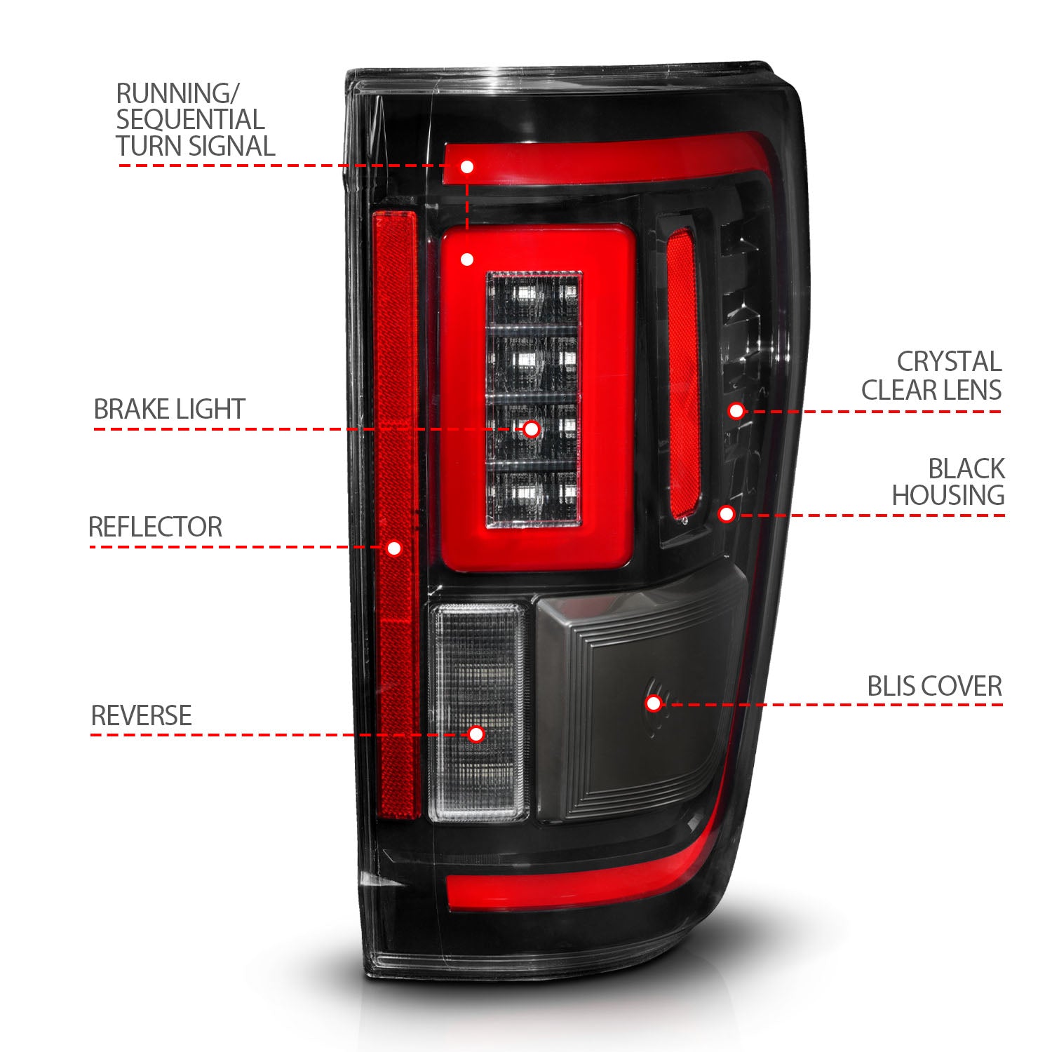 Tail Light Assembly by ANZO USA