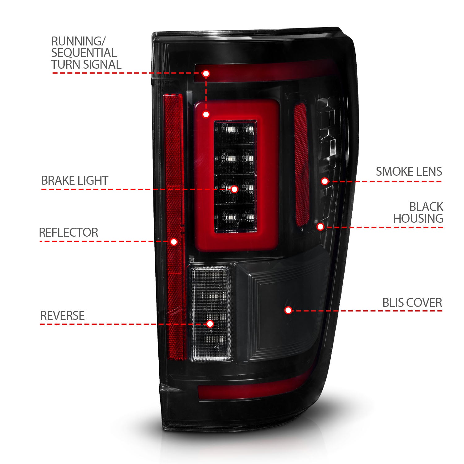 Tail Light Assembly by ANZO USA