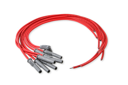 Super Conductor Spark Plug Wire Set, Multi-Angle Plug, HEI Cap by MSD