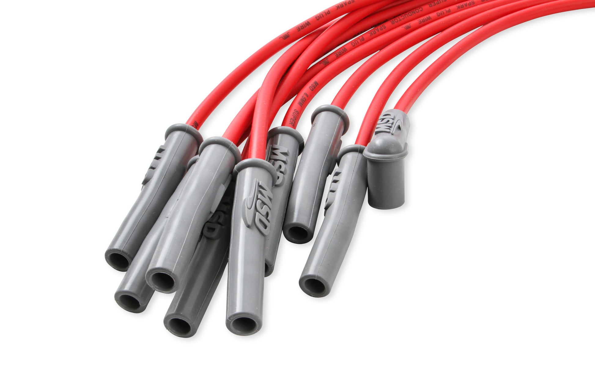 Super Conductor Spark Plug Wire Set, Multi-Angle Plug, HEI Cap by MSD