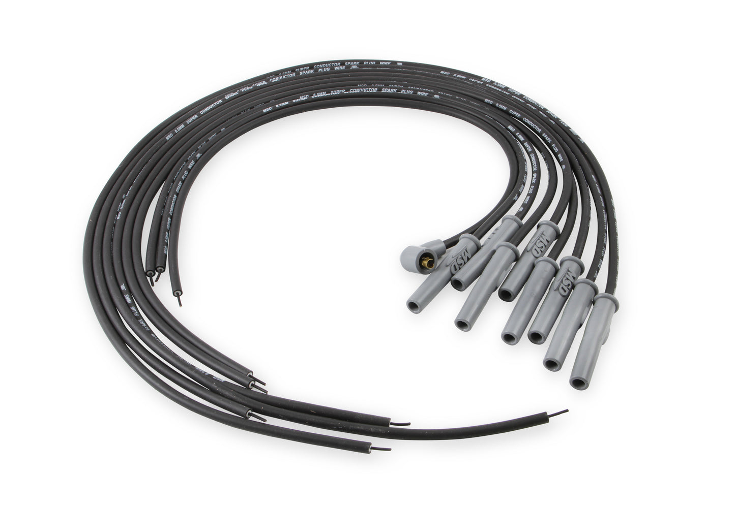 Black, 8.5mm Super Conductor 8-Cylinder Multi-Angle, Universal by MSD
