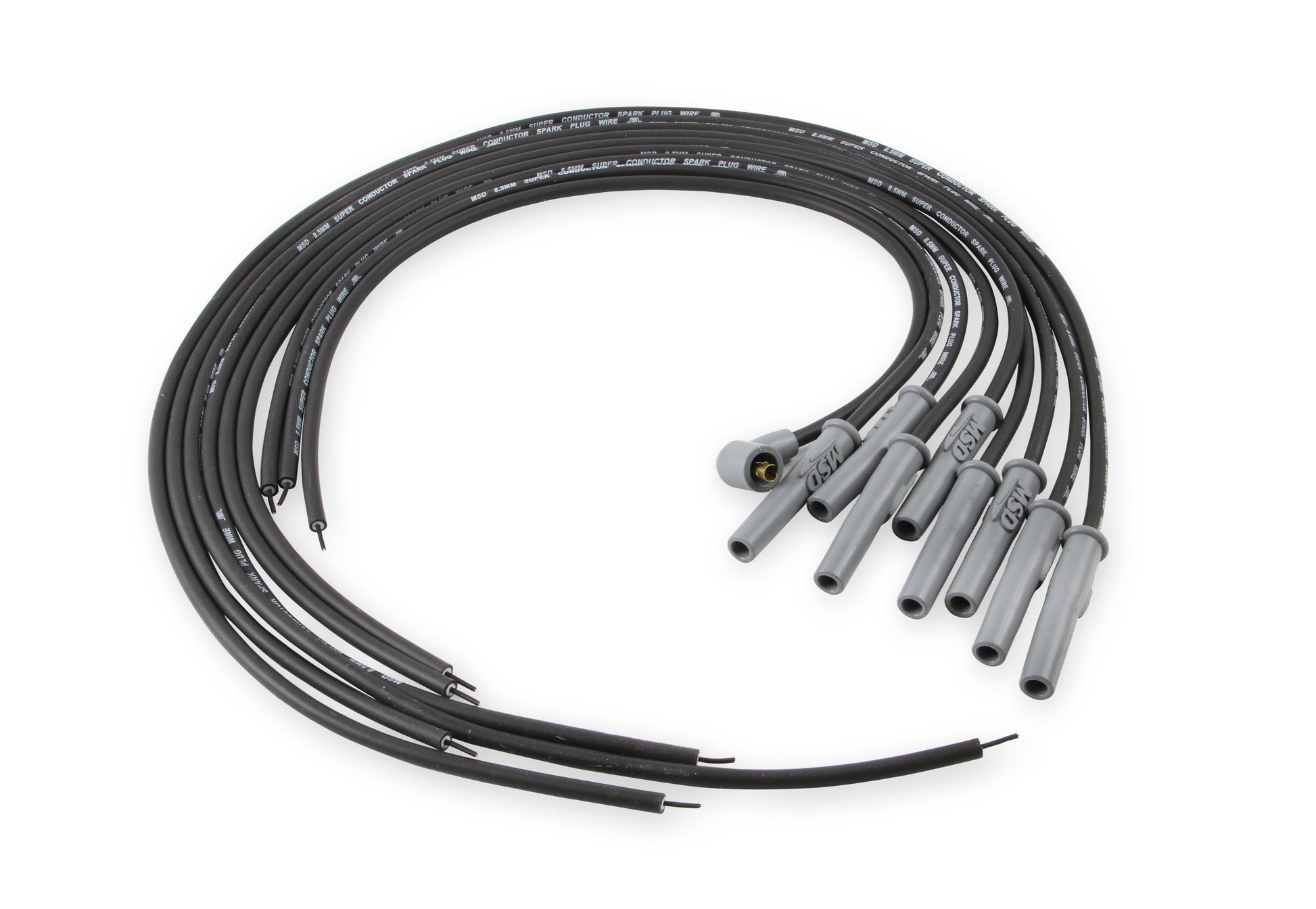 Black, 8.5mm Super Conductor 8-Cylinder Multi-Angle, Universal by MSD