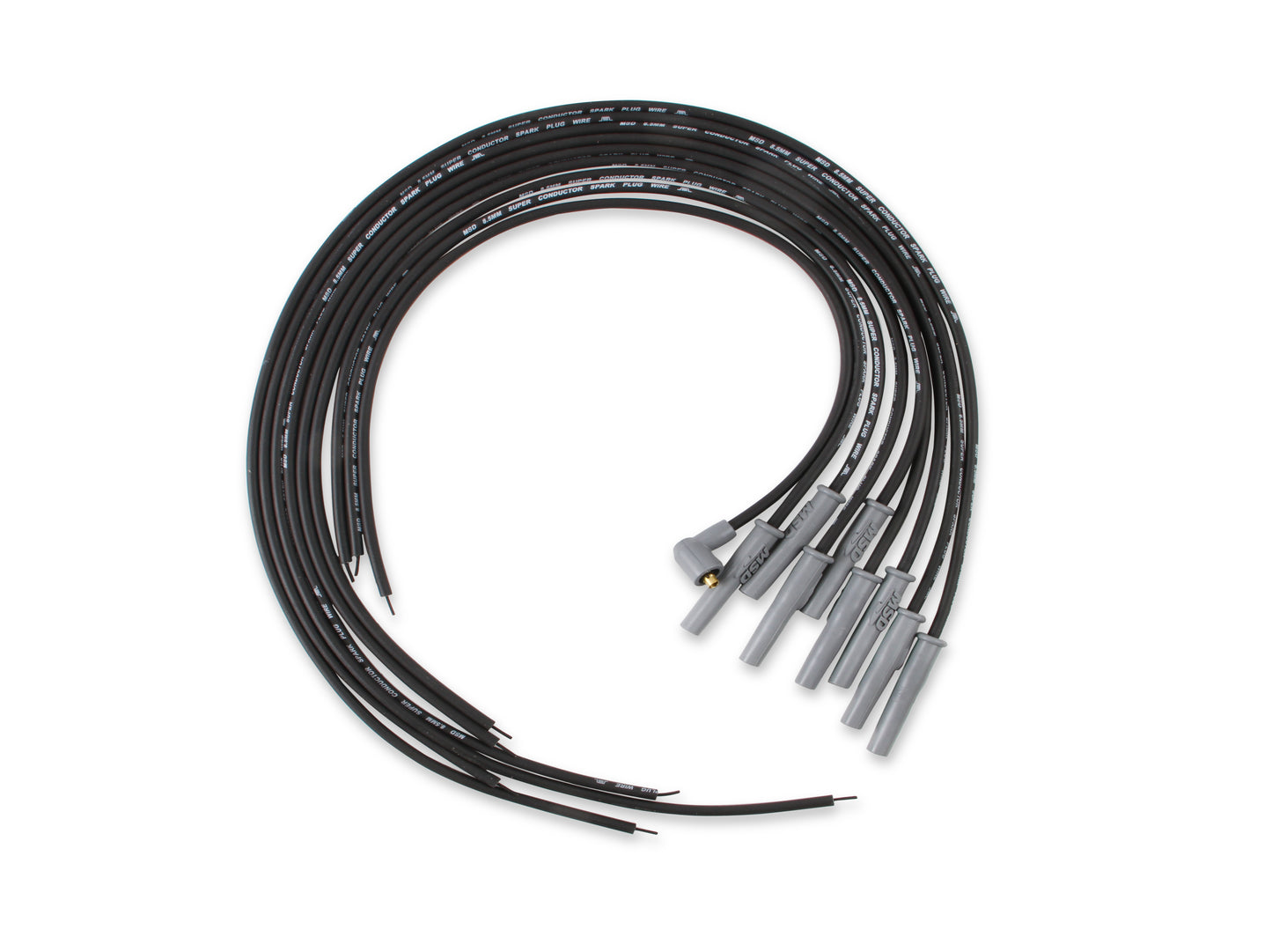 Black, 8.5mm Super Conductor 8-Cylinder Multi-Angle, Universal by MSD