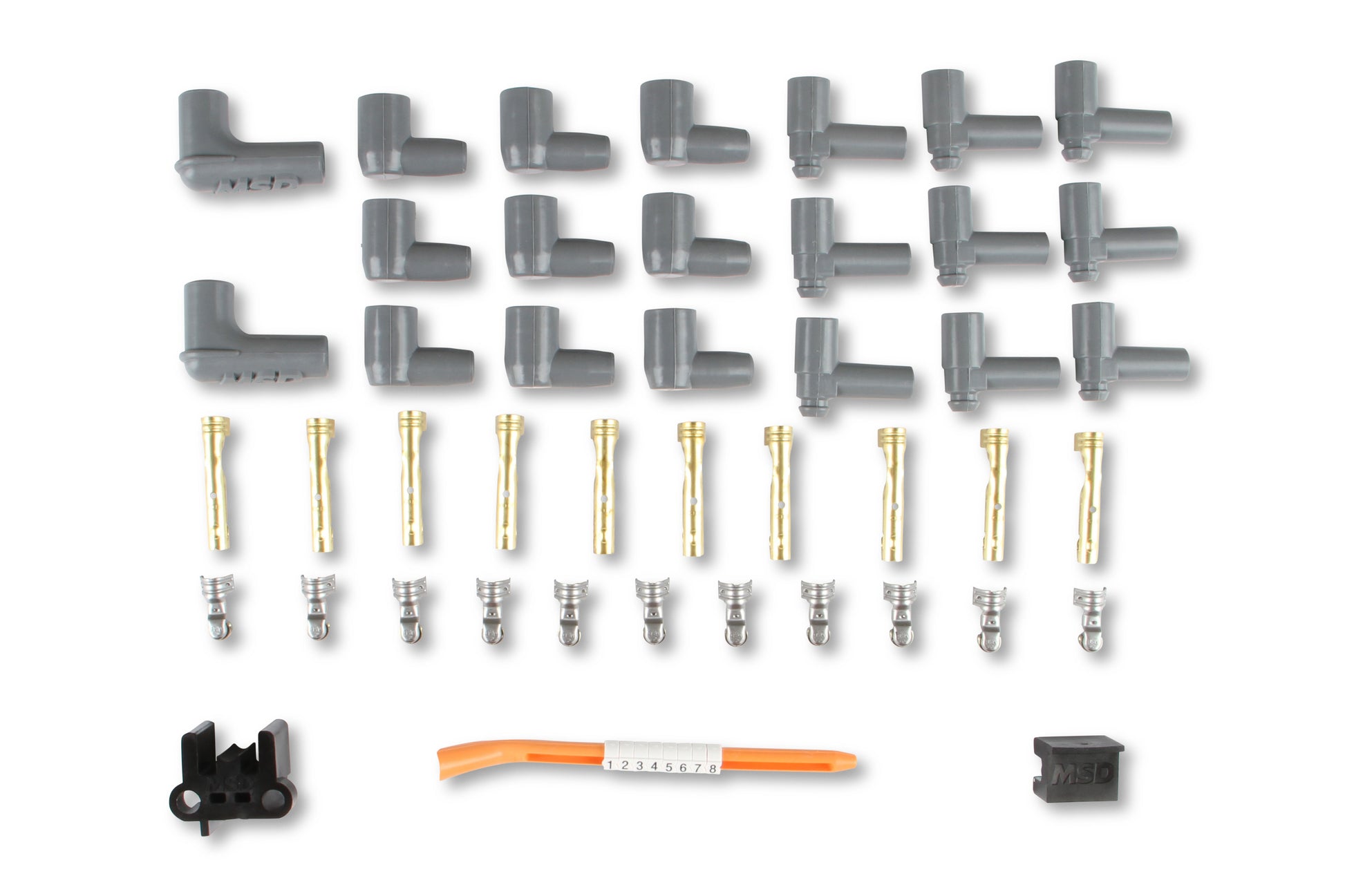 Super Conductor Spark Plug Wire Set, 8 Cyl Multi-Angle Plug, Socket/HEI by MSD