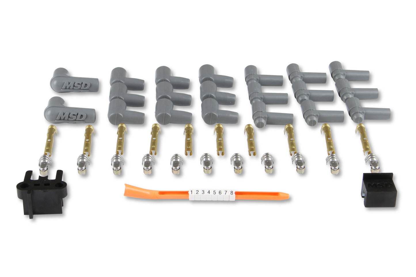 Super Conductor Spark Plug Wire Set, 8 Cyl Multi-Angle Plug, Socket/HEI by MSD