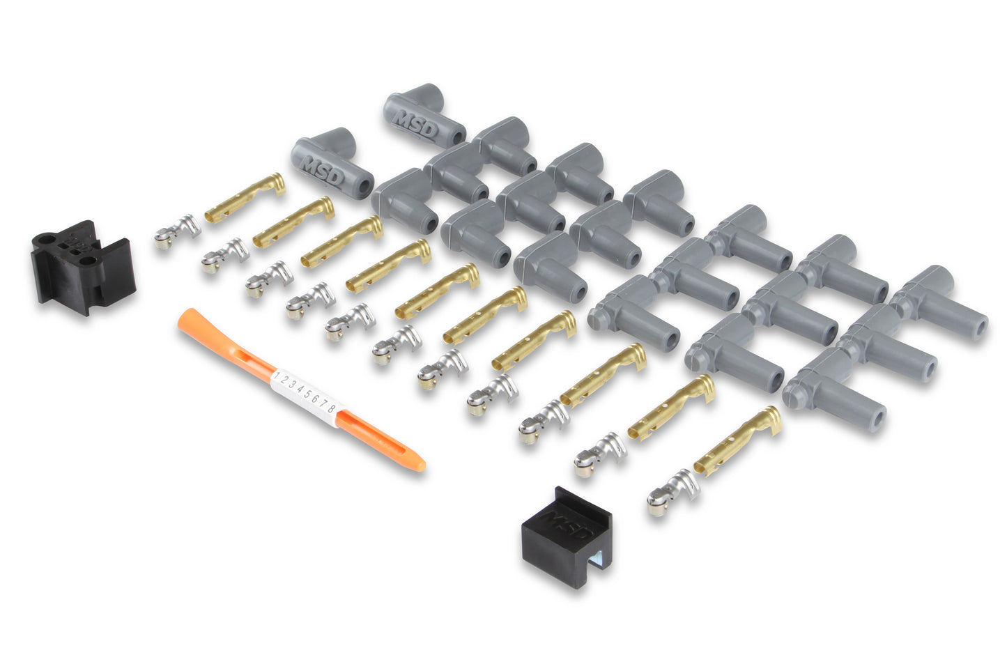 Super Conductor Spark Plug Wire Set, 8 Cyl Multi-Angle Plug, Socket/HEI by MSD