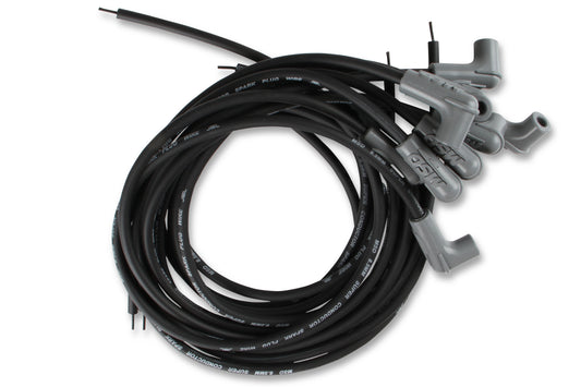 Black Super Conductor Universal 8 Cyl, 90° Plug/90° Plug by MSD