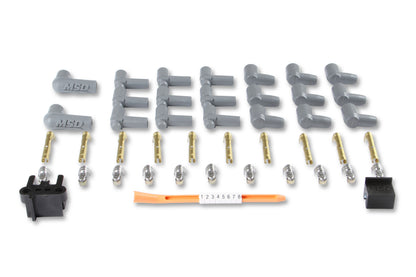 Super Conductor Spark Plug Wire Set 8 Cyl 90° Plug, Socket/HEI Cap by MSD