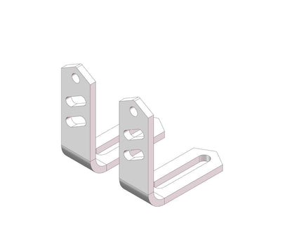 31563 and 31622 Replacement Straight L Brackets Set of 2 by Husky Towing