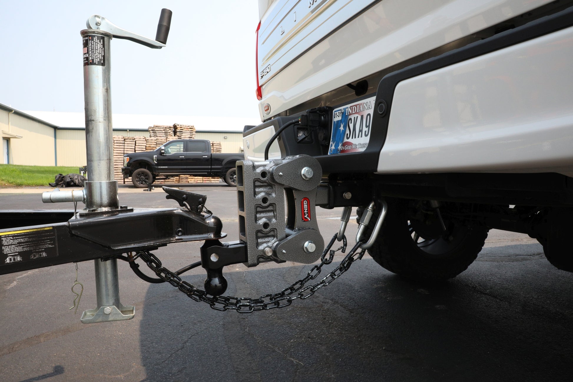 The BOSS TORSION-FLEX 2.5" Shank 6" Drop 2.4K TW 21K Hitch Dual-Ball Pintle Lock by GEN-Y Hitch