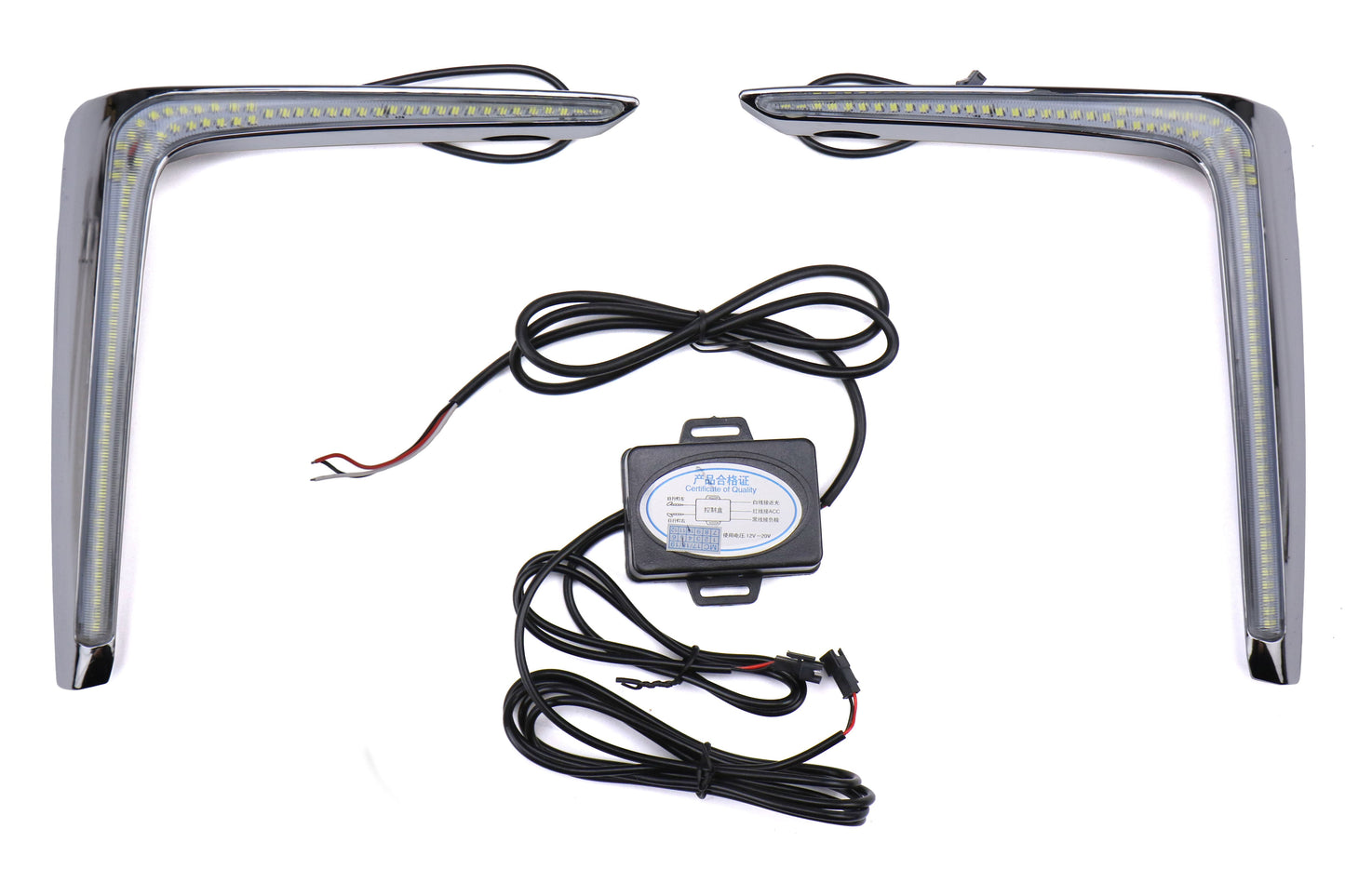 OLM GCS LED DRL Fog Light Bezel Inserts - 2016-2017 Subaru Crosstrek by MYX Automotive