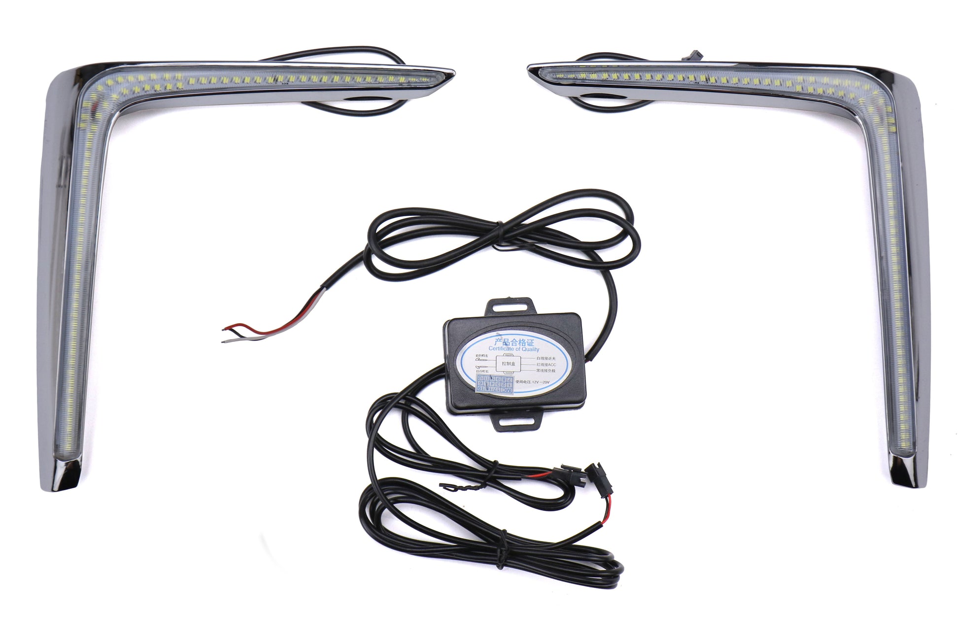 OLM GCS LED DRL Fog Light Bezel Inserts - 2016-2017 Subaru Crosstrek by MYX Automotive