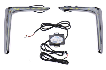 OLM GCS LED DRL Fog Light Bezel Inserts - 2016-2017 Subaru Crosstrek by MYX Automotive