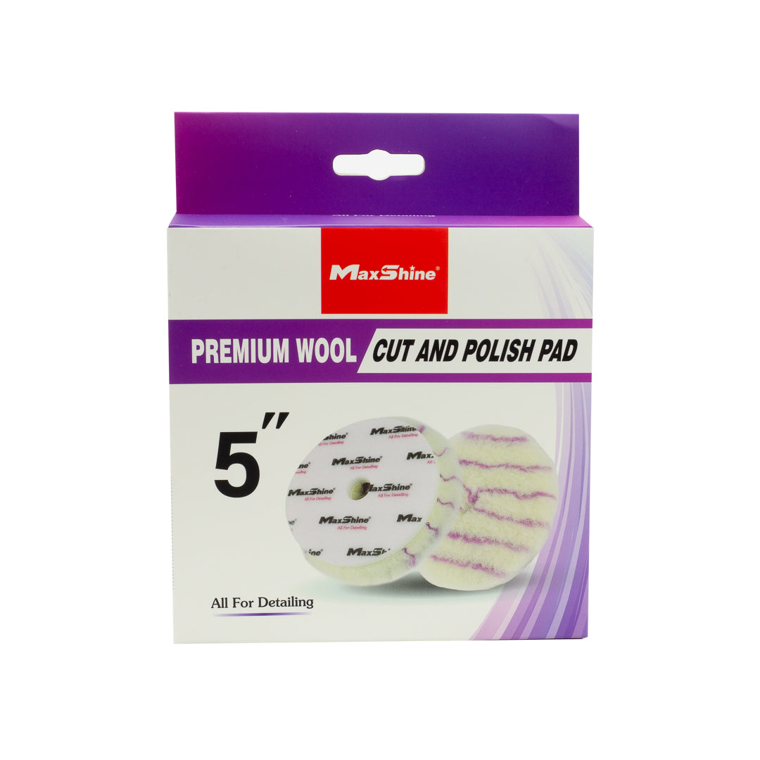 Premium Wool Cut and Polish Pads - 3in, 5in, 6in by MaxshineUSA