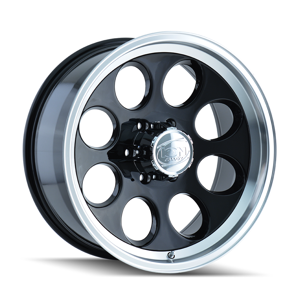 ION 171 GLOSS BLACK MACHINED 16X10 6-139.7 -38MM 106MM by Ion Alloy