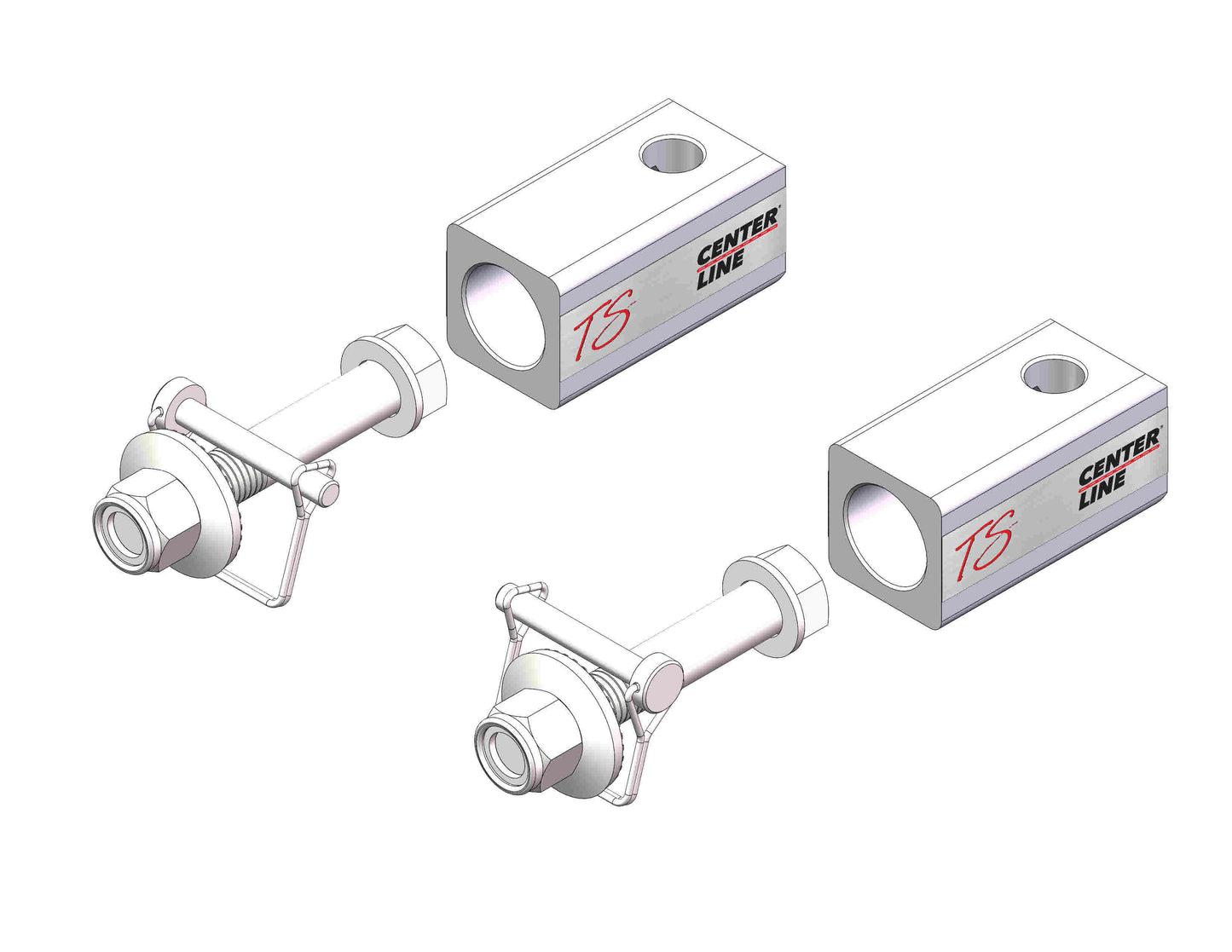 Right & Left Trunnion/ Bolts/ D Pin For Husky Tow 32215/32216/32217/32218 by Husky Towing