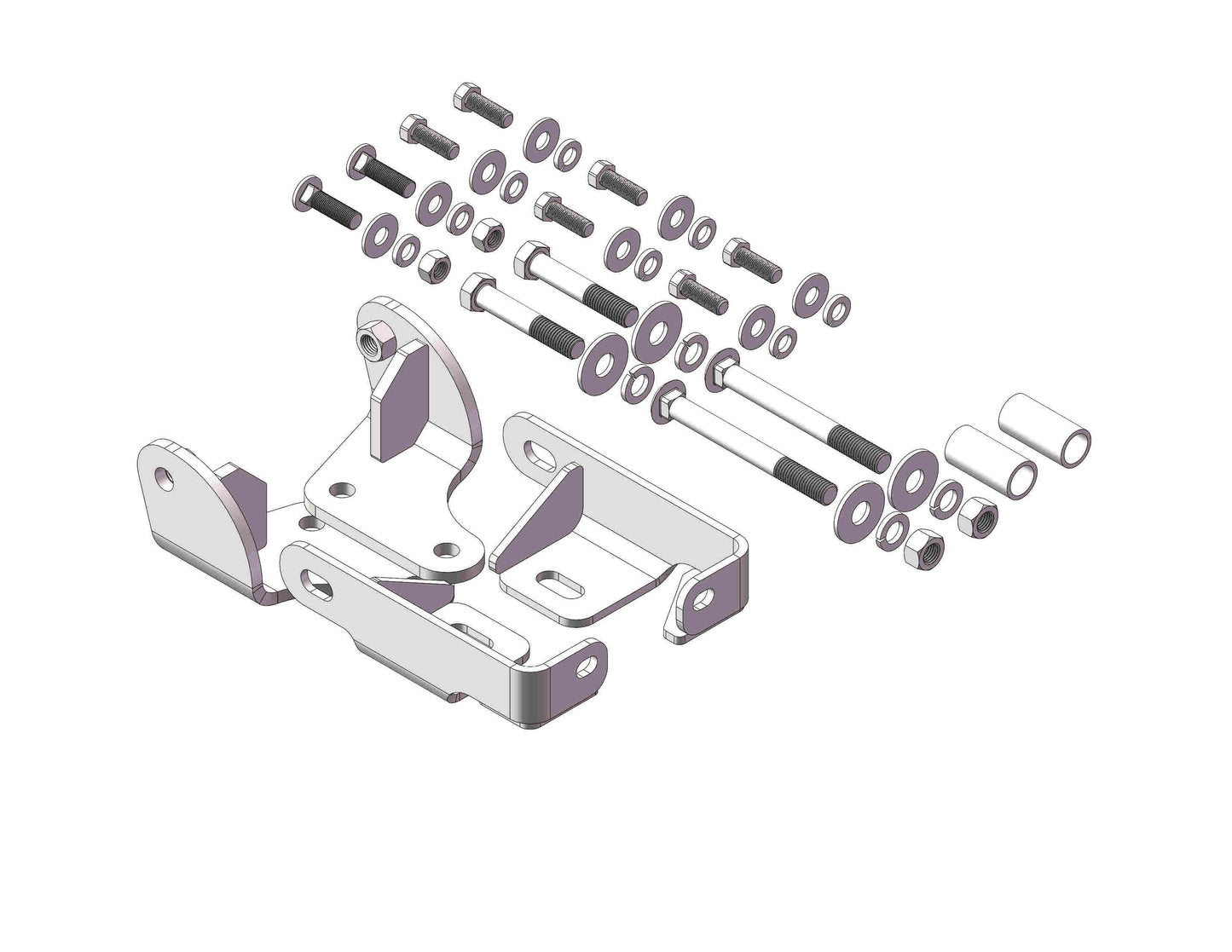Fifth Wheel Trailer Hitch Mount Kit by Husky Towing