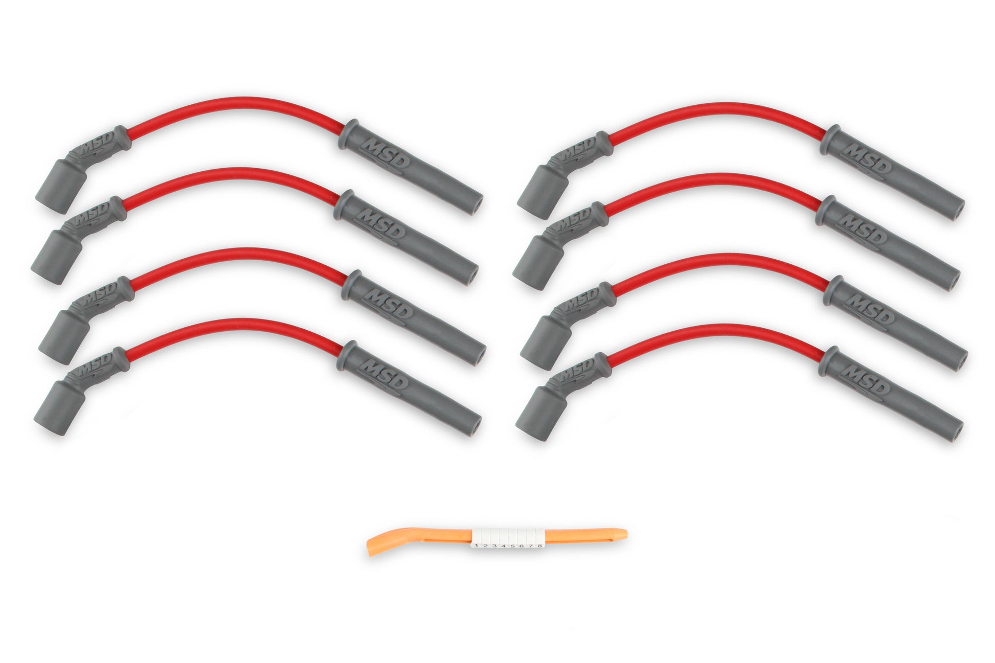 MSD Super Conductor 8.5mm Wire Set, Red, GM Truck & SUV 99-13 4.8/5.3/6.0/8.1L by MSD
